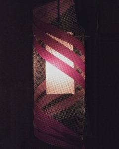 Silver Mesh Ribbon Swirl