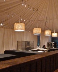 Jute Shades Open Kitchen