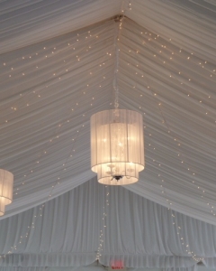 White String Shade Light Strings