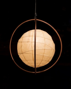 Natural Lantern / Copper Rings