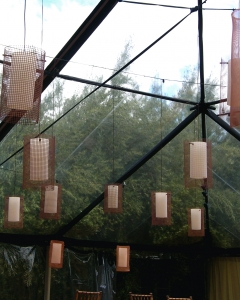 Copper Mesh Clear Top Tent
