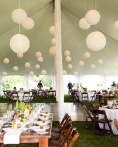 White Lanterns White Tent